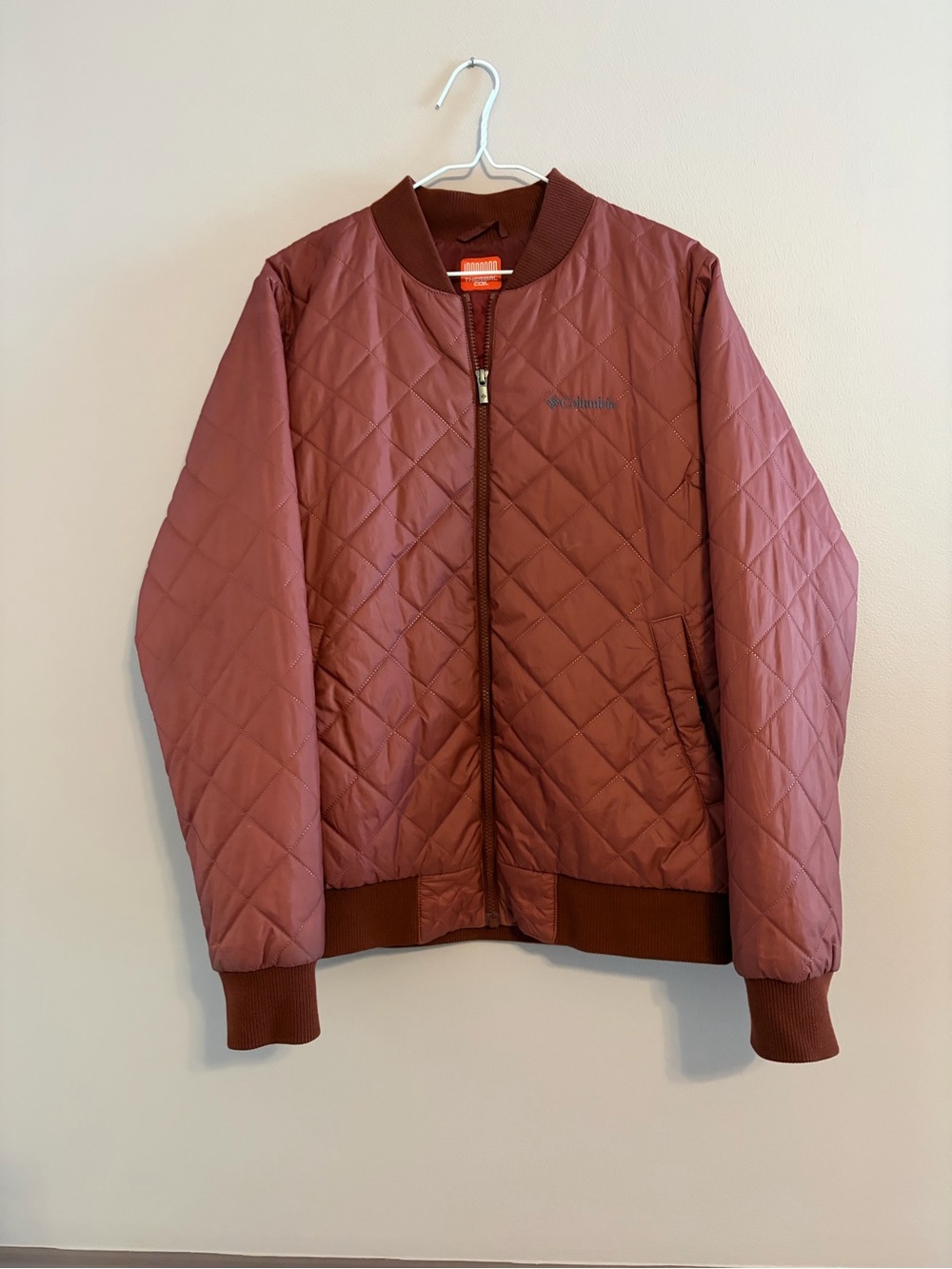 Women’s Quilted Bomber Jacket - Dusty Rose